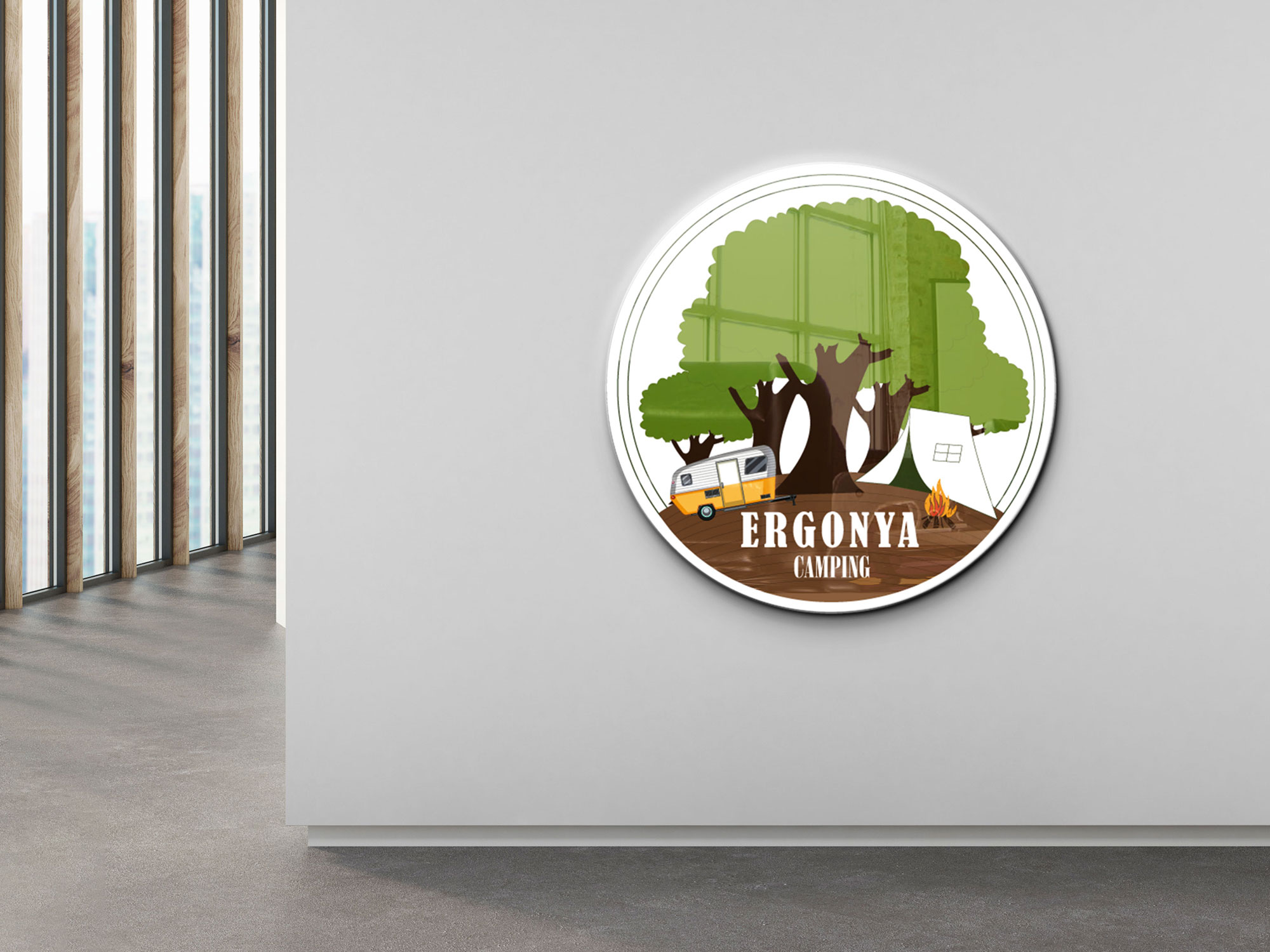 Ergonya Camping Logo Tasarımı